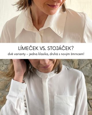 Na přání zákaznic jsme přidali variantu se stojáčkem – protože styl má víc než jednu tvář. ✨ Obě šité s láskou, v...